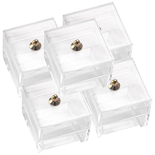 FUNNETOYU 5Stücke Miniatur Box Modell Transparente Aufbewahrungsbox Puppenhaus Zubehör für Mikrolandschaften für Mini Hausdekoration und Kreative Spielideen FUNNETOYU 5Stücke Miniatur Box Modell Transparente Aufbewahrungsbox Puppenhaus Zubehör für Mikrolandschaften für Mini Hausdekoration und Kreative Spielideen von FUNNETOYU