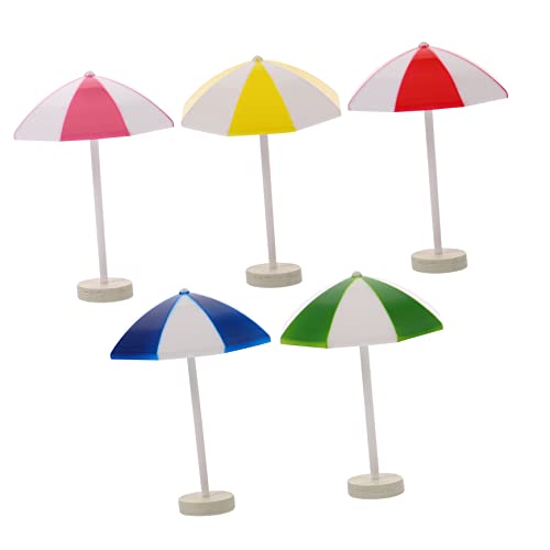 FUNNETOYU 5Stücke Regenschirm Künstliche Dekoration für Mikrolandschaften Puppen und Strandszenen Details für Innen FUNNETOYU 5Stücke Regenschirm Künstliche Dekoration für Mikrolandschaften Puppen und Strandszenen Details für Innen von FUNNETOYU