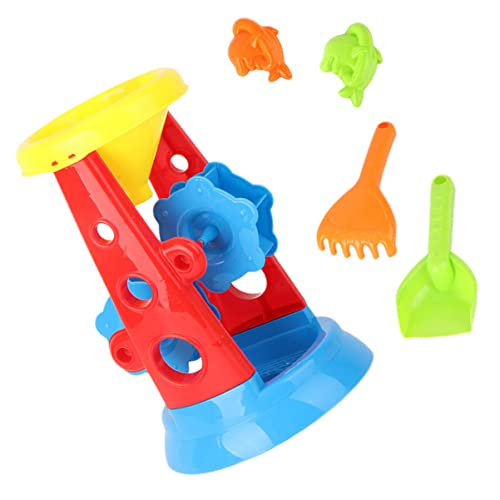FUNNETOYU 5Stücke Teiliges Sandspielzeug Set für Eimer Schaufel Sanduhr für Strand Leicht und Kreativ für Sommerabenteuer im Freien von FUNNETOYU