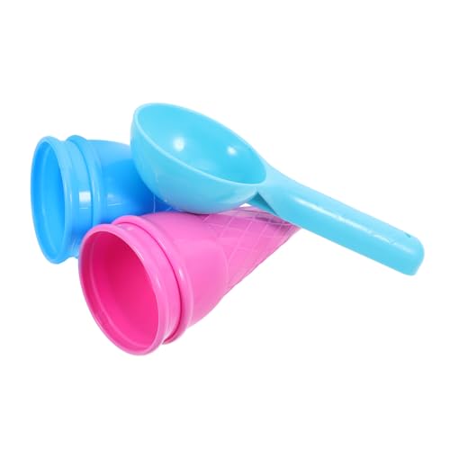 FUNNETOYU 5Stücke Teiliges Strandspielzeug Mit Eiswaffel Und Strandspielzeug Für Outdoor Spielspaß Am Strand Sandkasten Farbauswahl Zufällig von FUNNETOYU