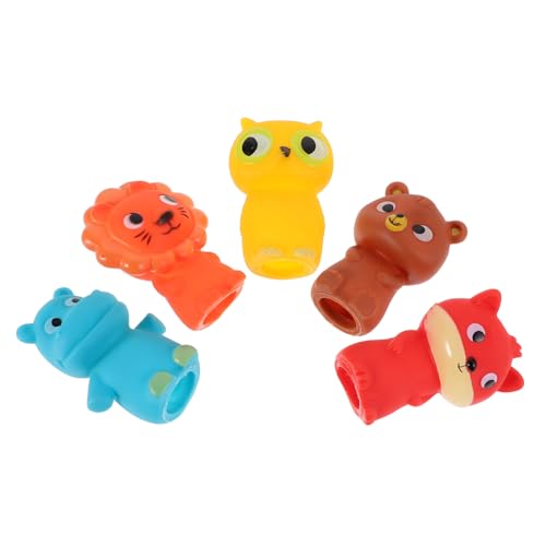 FUNNETOYU 5pcs Tierfingerpuppen Tierpuppenspielzeug Kleinkind Fingerpuppen Simulation Tiermodell Ornamente Halloween Finger Puppen von FUNNETOYU
