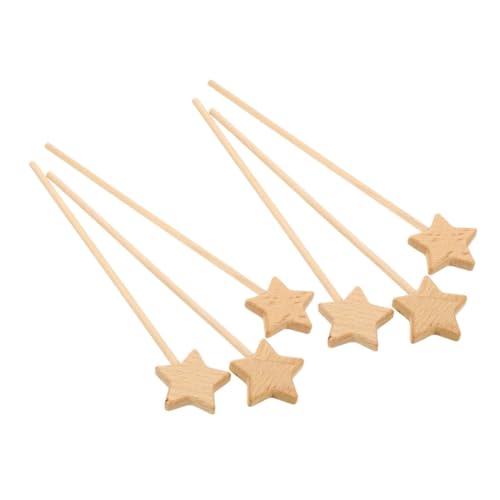 FUNNETOYU 6 Stück Feenstäbe Neon Feenstäbe Blanke Party LED Schaumstäbe Leuchtstäbe Bemalte Stäbe Miniatur Leuchtstäbe DIY Graffiti Stab Feen Graffiti Stab Unvollendeter von FUNNETOYU