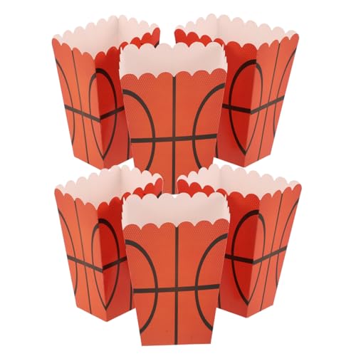 FUNNETOYU 6 Stück Geburtstagsparty Liefert Partygeschenke Zum Thema Sport Basketball-party-dekorationsboxen Popcornbehälter Für Partys Geschenkboxen Für Sportpartys Orange Papier FUNNETOYU 6 Stück Geburtstagsparty Liefert Partygeschenke Zum Thema Sport Basketball-party-dekorationsboxen Popcornbehälter Für Partys Geschenkboxen Für Sportpartys Orange Papier von FUNNETOYU