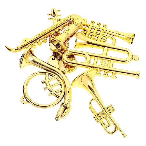 FUNNETOYU 6 Stück Miniatur Musikinstrumente Kunststoff Trompete Saxophon für Puppenhaus und Weihnachtsbaum Deko Kreative Spielzeuge für Geschenkidee Kreativität und Spielspaß FUNNETOYU 6 Stück Miniatur Musikinstrumente Kunststoff Trompete Saxophon für Puppenhaus und Weihnachtsbaum Deko Kreative Spielzeuge für Geschenkidee Kreativität und Spielspaß von FUNNETOYU