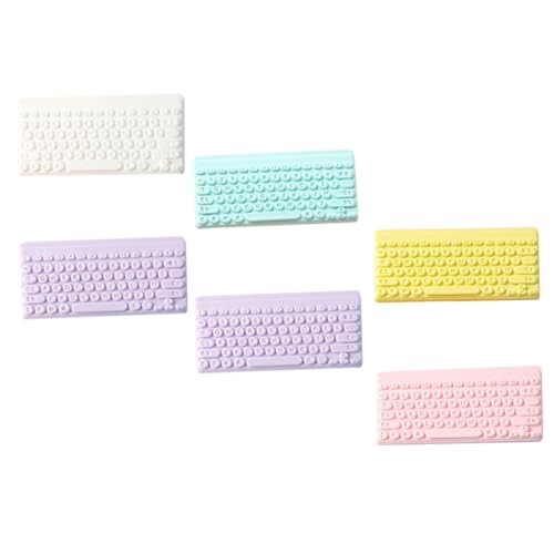 FUNNETOYU 6 Stück Miniatur Tastatur Charms DIY Schlüsselanhänger für Puppenhaus Dekorationen Realistische Keyboard Modelle für Kreative Schmuckgestaltung FUNNETOYU 6 Stück Miniatur Tastatur Charms DIY Schlüsselanhänger für Puppenhaus Dekorationen Realistische Keyboard Modelle für Kreative Schmuckgestaltung von FUNNETOYU