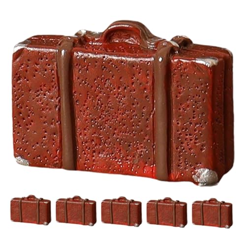 FUNNETOYU 6er-Pack Mini-Koffer Für Puppenhaus Vintage-mini-gepäckkoffer Ideale Miniatur-gepäck-Requisiten von FUNNETOYU