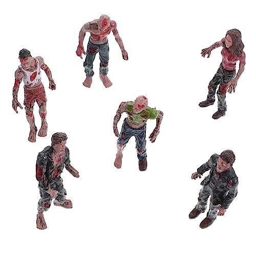 FUNNETOYU 6 Stück Realistische Zombie Puppen Miniatur Figuren für Halloween Deko Partys und Scherzspielzeuge Gruselige Simulation Zombie Actionfiguren für Kreative Dekoration FUNNETOYU 6 Stück Realistische Zombie Puppen Miniatur Figuren für Halloween Deko Partys und Scherzspielzeuge Gruselige Simulation Zombie Actionfiguren für Kreative Dekoration von FUNNETOYU