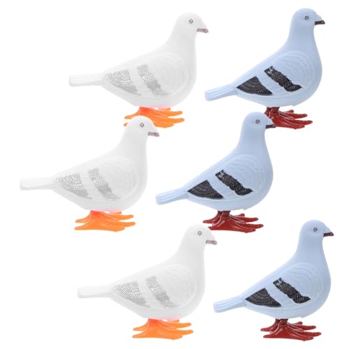 FUNNETOYU 6 Stück Teiliges Aufziehspielzeug Tauben Wind Up Figuren Lustiges Festival für Jungen Mädchen Garten Dekoration Zufällige Farbe FUNNETOYU 6 Stück Teiliges Aufziehspielzeug Tauben Wind Up Figuren Lustiges Festival für Jungen Mädchen Garten Dekoration Zufällige Farbe von FUNNETOYU