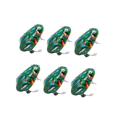 FUNNETOYU 6 Stück Teiliges Aufziehspielzeug aus Kreative Hüpf Frosch Modelle Sicher für Geburtstags und Party Mitbringsel für Mädchen und Jungen von FUNNETOYU
