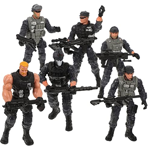 FUNNETOYU 6 Stück Teiliges Bewegliches Soldatenfiguren aus Kunststoff Flexibles Militärmodellspielzeug für Realistische Armee Spielfiguren Kreativität und Vorstellungsvermögen FUNNETOYU 6 Stück Teiliges Bewegliches Soldatenfiguren aus Kunststoff Flexibles Militärmodellspielzeug für Realistische Armee Spielfiguren Kreativität und Vorstellungsvermögen von FUNNETOYU