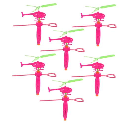 FUNNETOYU 6 Stück Teiliges Flugspielzeug Leichte Robuste Flugzeug Hubschrauber spielzeuge Outdoor Spiele und Geburtstagsgeschenke Zufällige Farbe Zufällige Farbe von FUNNETOYU