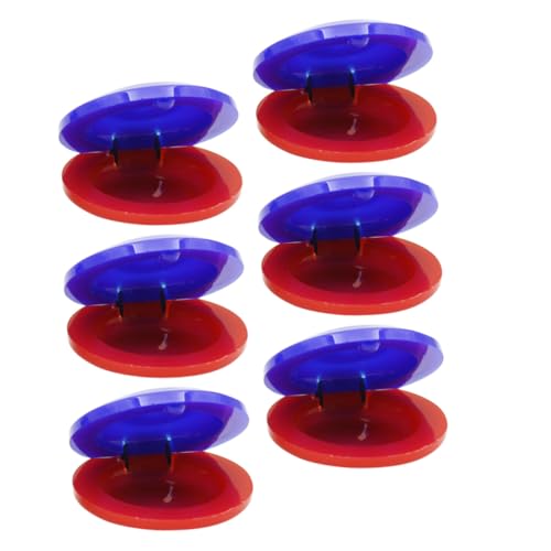 FUNNETOYU 6 Stück Teiliges Kastagnetten aus Langlebigem Buntes Musikinstrument für Frühe Musikalische Früherziehung Geeignet für Mädchen Ab Jahren Rot und Blau FUNNETOYU 6 Stück Teiliges Kastagnetten aus Langlebigem Buntes Musikinstrument für Frühe Musikalische Früherziehung Geeignet für Mädchen Ab Jahren Rot und Blau von FUNNETOYU