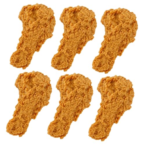 FUNNETOYU 6 Stück Teiliges Künstliches Hähnchenschenkel Dekor aus Flexiblem PVC Realistisches Fake Food Modell für Küchen und Wohnraumdeko Lebensechte Nachbildung für Party und FUNNETOYU 6 Stück Teiliges Künstliches Hähnchenschenkel Dekor aus Flexiblem PVC Realistisches Fake Food Modell für Küchen und Wohnraumdeko Lebensechte Nachbildung für Party und von FUNNETOYU