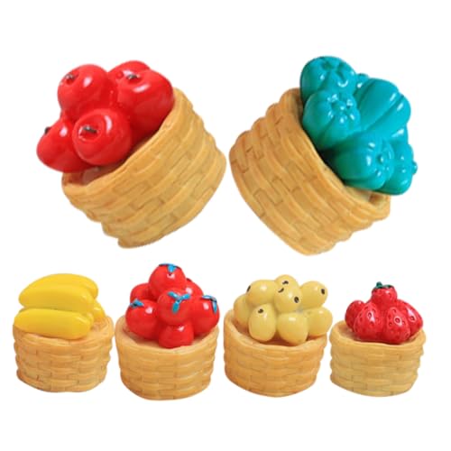FUNNETOYU 6 Stück Teiliges Miniatur Obstkorb aus Kunstharz Realistische Miniatur Gemüse und Obstkörbe Leichte Dekorative Puppenhaus Accessoires für DIY Mini Haus Dekoration FUNNETOYU 6 Stück Teiliges Miniatur Obstkorb aus Kunstharz Realistische Miniatur Gemüse und Obstkörbe Leichte Dekorative Puppenhaus Accessoires für DIY Mini Haus Dekoration von FUNNETOYU