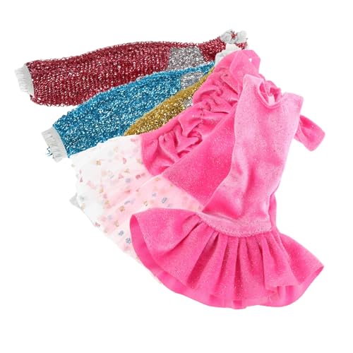 FUNNETOYU 6 Stück Teiliges Pailletten Prinzessin Puppenkleid mit Glitzer Langes Schulterfreies Kostüm für Partys und Festliche Anlässe Puppenbekleidung für Kreatives FUNNETOYU 6 Stück Teiliges Pailletten Prinzessin Puppenkleid mit Glitzer Langes Schulterfreies Kostüm für Partys und Festliche Anlässe Puppenbekleidung für Kreatives von FUNNETOYU