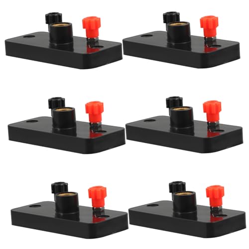 FUNNETOYU 6 Stück Teiliges Schraublampenhalter aus Kunststoff für Physikunterricht Stabiler Lampensockel für Elektrische Schaltungsversuche für Schul Labor Experimente und Grundlagen der von FUNNETOYU