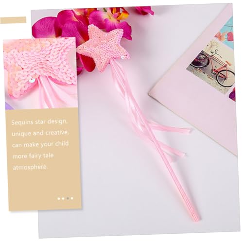 FUNNETOYU 6 Stück Teiliges Sternförmige Feen zauberstäbe mit Pailletten für Mädchen Kostüm Party Bühnenauftritte und Rollenspiele Rosa Fairy Wand FUNNETOYU 6 Stück Teiliges Sternförmige Feen zauberstäbe mit Pailletten für Mädchen Kostüm Party Bühnenauftritte und Rollenspiele Rosa Fairy Wand von FUNNETOYU