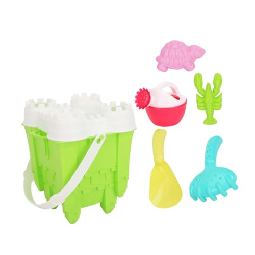 FUNNETOYU 6 Stück Teiliges Strandspielzeug Set für Bunte Sandspielzeuge für Außenbereich für Kreative Sandburgen Leicht und Tragbar für Jungen und Mädchen von FUNNETOYU