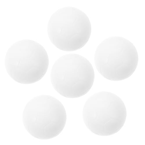 FUNNETOYU 6 Stück Teiliges Tischfußball Ersatzball Mini Fußball Bälle Weiß für Indoor Tischkicker Party und Spielspaß von FUNNETOYU