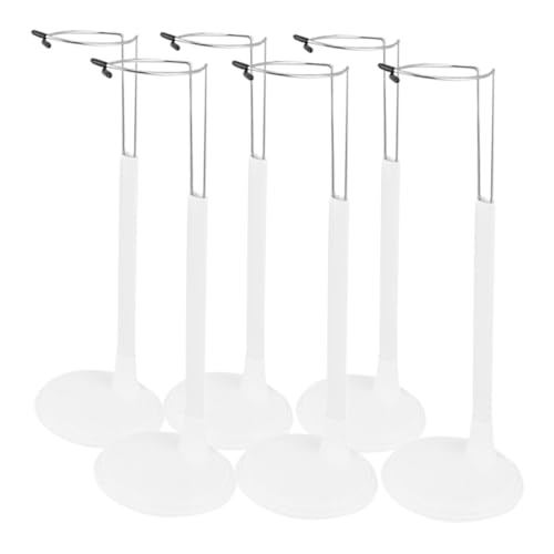 FUNNETOYU 6 Stück Teiliges Verstellbares Stabile Doll Support Halterung für Actionfiguren und Langlebiger Doll Display Rahmen für Sichere Puppenpräsentation von FUNNETOYU