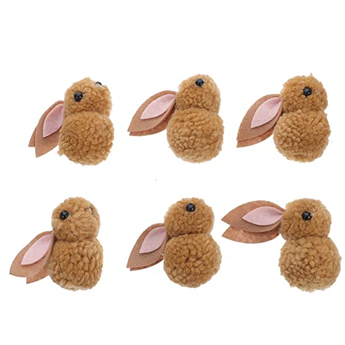 FUNNETOYU 6 Stück Weihnachtsdekoration büro Dekoration Office Decoration Kinderzimmerdekoration Weihnachts Party Weihnachtsbaum Plüsch Weihnachtsbedarf Desktop-Ornament Coffee von FUNNETOYU