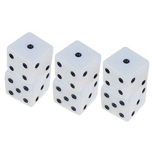 FUNNETOYU 6 Stück große Spielzeugwürfel Mathe brettspiele boardgame настольная игра Board gamees Würfel- Mehrzweckwürfel aus Kunststoff Würfelspiel Requisite Plastik von FUNNETOYU