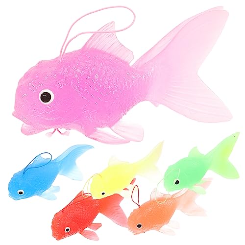 FUNNETOYU 6 Stück künstlicher künstliche Fische hühner Nachhaltiges Dekoration für Fischbecken dekoratives Fischdekor entzückende Fischfigur Kieselgel FUNNETOYU 6 Stück künstlicher künstliche Fische hühner Nachhaltiges Dekoration für Fischbecken dekoratives Fischdekor entzückende Fischfigur Kieselgel von FUNNETOYU
