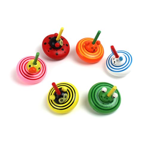 FUNNETOYU 6 Stücke Party Favors Schreibtisch Lustige Peg Top von FUNNETOYU