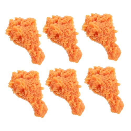 FUNNETOYU 6 Stücke Simulation Lebensmittel Realistische Künstliche Lebensmittel Decor Simulation Huhn Bein Modelle Lebensechte Lebensmittel Requisiten PVC von FUNNETOYU