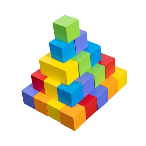 FUNNETOYU 60 Stück Bunte Holzbausteine für Lernspielzeug zur Frühen Bildung Kreatives Fantasie und Hand Auge Koordination FUNNETOYU 60 Stück Bunte Holzbausteine für Lernspielzeug zur Frühen Bildung Kreatives Fantasie und Hand Auge Koordination von FUNNETOYU