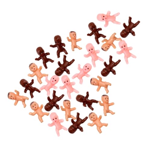 FUNNETOYU 60 Stück Mini Figuren aus Robustem Kunststoff Detailreiche Kleine Modelle Vielseitige Partydekoration für Babypartys Wiederverwendbar und Farbecht für DIY Kuchen und von FUNNETOYU