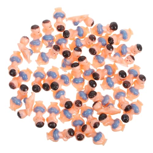FUNNETOYU 60 Stück Mini Schlafende Junge Mädchen Kleine Plastikfiguren für Shower und Party Dekorationen für Babypartys von FUNNETOYU