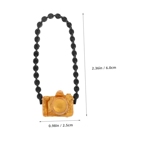 FUNNETOYU 60 Stück Teiliges Goldkette Vintage Miniatur-Dekoration für Puppenhaus Kreative Kinderkamera Zubehör Modisches Accessoire für Kleinkinder und Fotoshootings von FUNNETOYU