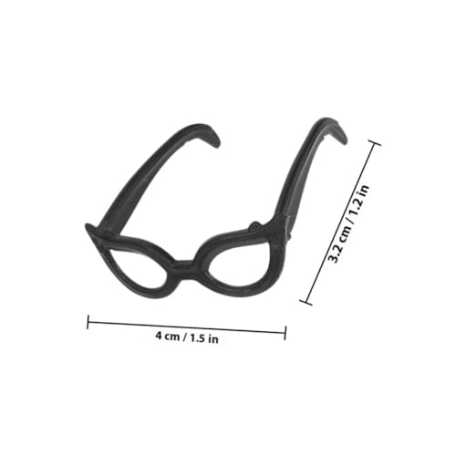 FUNNETOYU 60 Stück Teiliges Miniatur Puppenhaus Brillen aus Kunststoff Schwarze Mini Sonnenbrillen und Lesebrillen Puppenzubehör Modische Mini Doll Eyeglasses Props für Puppenhaus FUNNETOYU 60 Stück Teiliges Miniatur Puppenhaus Brillen aus Kunststoff Schwarze Mini Sonnenbrillen und Lesebrillen Puppenzubehör Modische Mini Doll Eyeglasses Props für Puppenhaus von FUNNETOYU