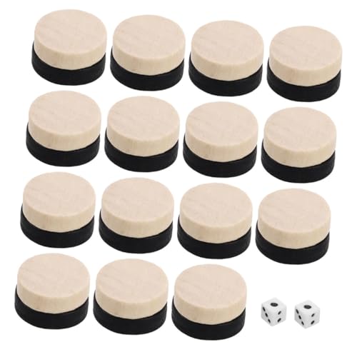 FUNNETOYU 60 Stück Teiliges Schachspielset aus Holz mit tragbaren Spielsteinen in Schwarz und Naturholzfarbe Geeignet für Familie Reisen und Freizeitspaß FUNNETOYU 60 Stück Teiliges Schachspielset aus Holz mit tragbaren Spielsteinen in Schwarz und Naturholzfarbe Geeignet für Familie Reisen und Freizeitspaß von FUNNETOYU
