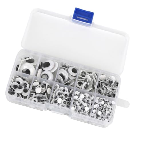 FUNNETOYU 600 Stück Selbstklebende Puppenaugen Kunststoff Wackelaugen für DIY Puppen Bären Plüschtiere Handwerk Zubehör Kreatives Basteln FUNNETOYU 600 Stück Selbstklebende Puppenaugen Kunststoff Wackelaugen für DIY Puppen Bären Plüschtiere Handwerk Zubehör Kreatives Basteln von FUNNETOYU