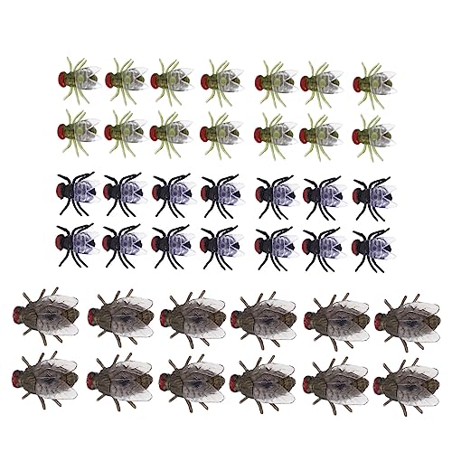 FUNNETOYU 60Stücke Halloween Gefälschte Simulierte Insekten für Streichspiele und Party Requisiten Realistische für Gruselige Deko und Spaß bei Halloween Feiern von FUNNETOYU