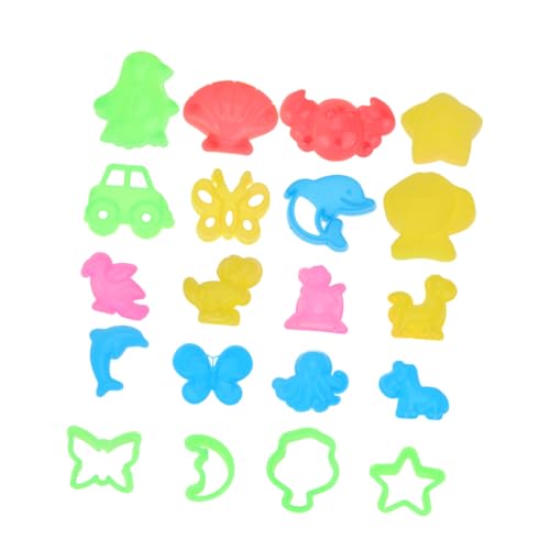 FUNNETOYU 64 Stück Teiliges Sandspielzeug für Kreatives DIY Formen Inklusive Großer und Mittlerer Meerestiere Hohlformen Werkzeugen Dinosauriern Farbenfroh für Sandkasten Zufällige Farbe von FUNNETOYU