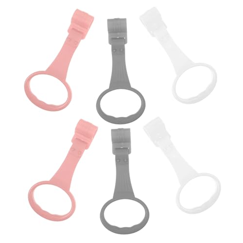FUNNETOYU 6Stücke Babybett Hängeringe Heberinge für Babybetten Laufgitter Zugringe Unterstützend Beim Stehenlernen Abnehmbar für Frühkindliche von FUNNETOYU