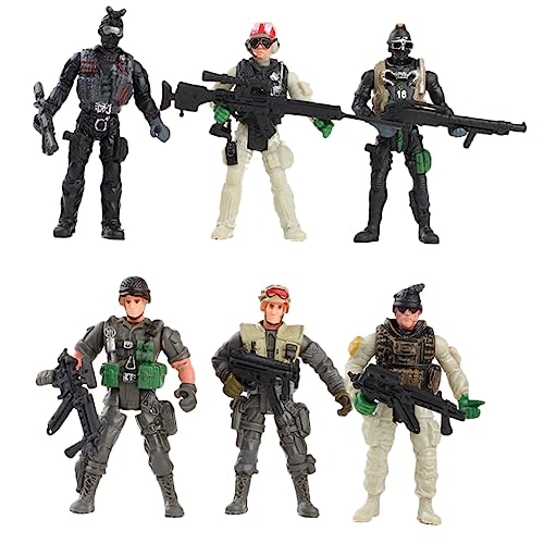 FUNNETOYU 6Stücke Flexible Soldaten Modelle Realistische Soldatenfiguren für Bewegliche Militärspielzeuge Fantasie und des Rollenspiels für Kreative FUNNETOYU 6Stücke Flexible Soldaten Modelle Realistische Soldatenfiguren für Bewegliche Militärspielzeuge Fantasie und des Rollenspiels für Kreative von FUNNETOYU