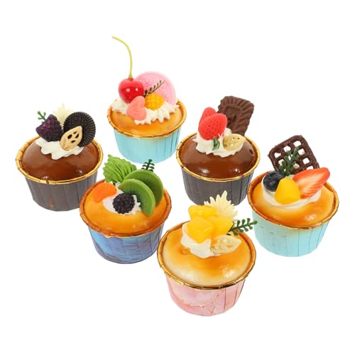 FUNNETOYU 6Stücke Lebensechte Künstliche Kuchen Modelle Realistische Fake Cakes Als Party Dekoration Für Fotografie Esszimmer Und Vitrine Und Festtags Accessoires von FUNNETOYU