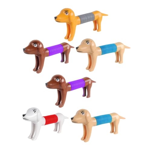 FUNNETOYU 6Stücke Sensibles Pull String Für Interaktives Pop Tube Zur Stressbewältigung Dehnbare Rohr Spielzeuge Für Haustiere Bewegung von FUNNETOYU