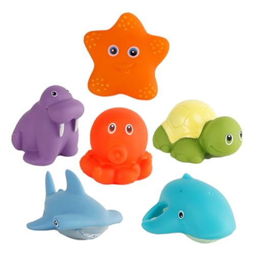 FUNNETOYU 6Stücke Teiliges Badespielzeug für Kleinkinder Quietschendes Tier Wasserspielzeug Sicher und Langlebig Fördert Kreativität und Farbwahrnehmung für Zuhause FUNNETOYU 6Stücke Teiliges Badespielzeug für Kleinkinder Quietschendes Tier Wasserspielzeug Sicher und Langlebig Fördert Kreativität und Farbwahrnehmung für Zuhause von FUNNETOYU