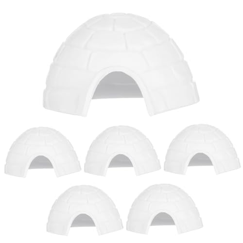FUNNETOYU 6Stücke Teiliges Iglu Modellspielzeug für Niedliche Dekoration mit Tieren für Miniaturgärten Schulprojekte und Kreative Spielwelten FUNNETOYU 6Stücke Teiliges Iglu Modellspielzeug für Niedliche Dekoration mit Tieren für Miniaturgärten Schulprojekte und Kreative Spielwelten von FUNNETOYU