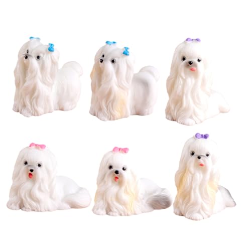 FUNNETOYU 6stücke Miniatur Hundefiguren Resin Dekoration Für -landschaften Und Desktop- Für Hundefreunde Und Sammler FUNNETOYU 6stücke Miniatur Hundefiguren Resin Dekoration Für -landschaften Und Desktop- Für Hundefreunde Und Sammler von FUNNETOYU