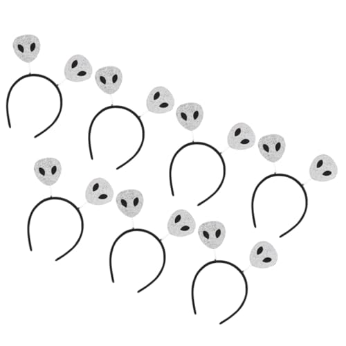 FUNNETOYU 7 Teiliges Kopfschmuck Halloween Stirnband Für Damen Pailletten Accessoire Party Story Stirnband Haarband Weltraum Cosplay Kostüm Requisiten Halloween von FUNNETOYU