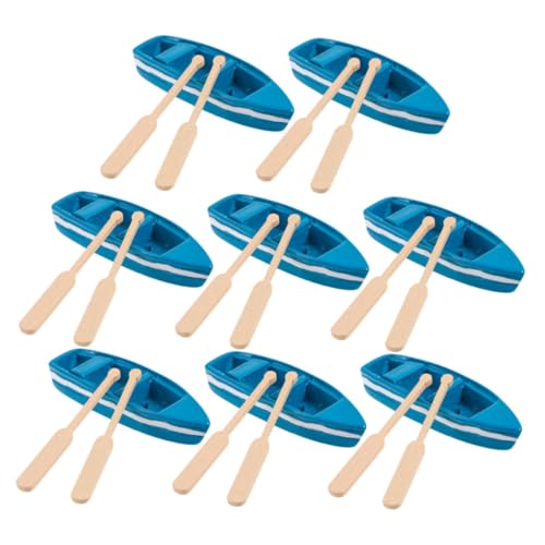 FUNNETOYU 8 Sätze Teiliges Miniatur Resin Modellboote mit Holz doppelpaddeln Mikro landschaftsdeko für Puppenhaus Strand Meeres szenerie Langlebig und Detailreich für DIY und FUNNETOYU 8 Sätze Teiliges Miniatur Resin Modellboote mit Holz doppelpaddeln Mikro landschaftsdeko für Puppenhaus Strand Meeres szenerie Langlebig und Detailreich für DIY und von FUNNETOYU