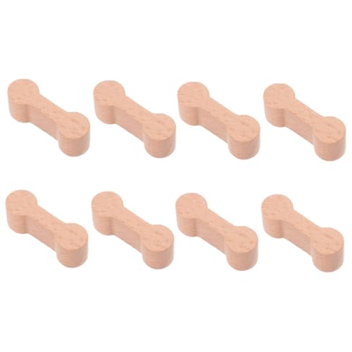 FUNNETOYU 8 Stück Holzeisenbahn Gleisverbinder Teiliges Holzschienen Verbinder für DIY Zugspielzeug Fördert Feinmotorik und Kreatives Kompatibel mit Brio Lillabo Zubehör Leicht und Handlich von FUNNETOYU