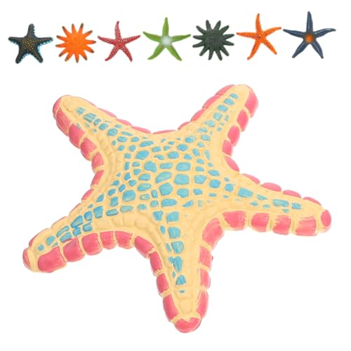 FUNNETOYU 8stücke Simulierte Meerestiere Modelle Deko-seestern Figuren Für Strand Und Unterwasser-themenpartys Aquarium Dekorationen Und Spielzeug von FUNNETOYU
