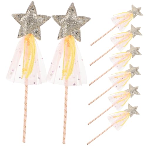 FUNNETOYU 8 Stück Teiliges Glitzer Stern Zauberstab für Mädchen Leichte Prinzessin Feenstäbe mit Funkelnden Sternen Vielseitig für Geburtstag Bühnenauftritte Rollenspiele und FUNNETOYU 8 Stück Teiliges Glitzer Stern Zauberstab für Mädchen Leichte Prinzessin Feenstäbe mit Funkelnden Sternen Vielseitig für Geburtstag Bühnenauftritte Rollenspiele und von FUNNETOYU